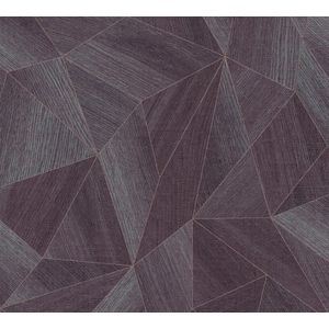 HOUTLOOK BEHANG | Grafisch - Paars Grijs Roségoud - Living Walls Daniel Hechter 7