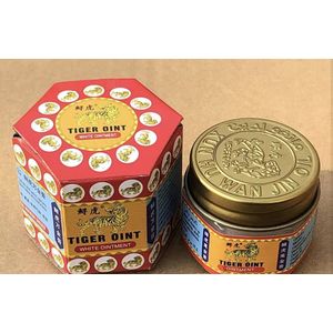 Tijger balsem (rood+wit) - spierbalsem - tiger balm - 2x19g - rode balsem - witte balsem - gewrichten - rugklachten - migraine - sportbalsem - warmte balsem - soepele spieren en gewrichten - paardenbalsem - nekpijn - hoofdpijn