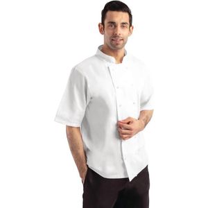 Whites Boston Unisex Koksbuis Wit - Korte Mouw - Maat M