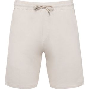 Biologische herenbermuda korte broek van sweatstof Ivory - 3XL