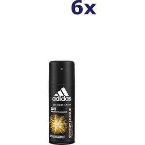 6x Adidas 150ml deo spray Victory League