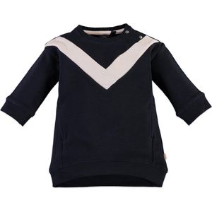 Babyface Meisjes Jurk - Zwart Navy - Maat 62