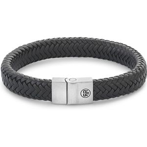 Rebel & and Rose - Armband - Fulletal Herringbone Blackatt - RR-M0019-S Heren