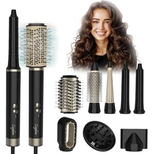 8-in-1 Hete Lucht Borstel Set voor Haarstyling - Multifunctionele Haardroger en Borstel met Volumizing en Smoothing Functie