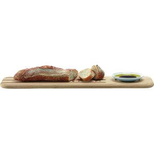 LSA Dine Broodplank - Met Dipschaaltje - 50 cm - Wit