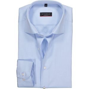 ETERNA modern fit overhemd - mouwlengte 72 cm - niet doorschijnend twill heren overhemd - lichtblauw - Strijkvrij - Boordmaat: 45