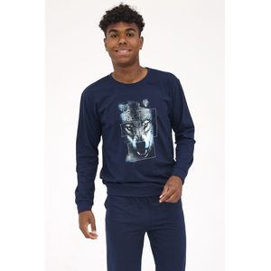 Cornette Jongens Pyjama Winter Lange Mouw Lange Broek F&Y Wolf 998/50 182/L