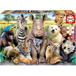 Grappige dierentuindieren (300 stukjes) - Educa