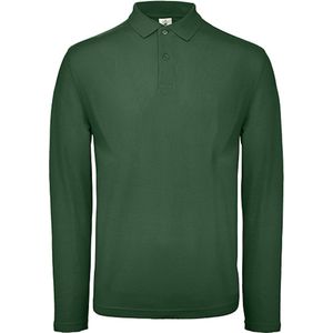 Men's Long Sleeve Polo 'ID.001' Flesgroen B&C Collectie maat S