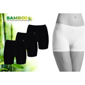 Bamboo Elements - Naadloos Ondergoed Dames - Bamboe - 3 Stuks - Shorts - Zwart - S - Boxershorts Dames - Corrigerend Dames Ondergoed - Lingerie - Onderbroeken Dames - Dames Slips - Dames Ondergoed - Lange Onderbroek Dames - Ondergoed Dames