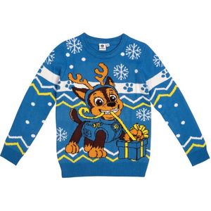 United Labels - Paw Patrol - Trui - Blauw - Chase - Gebreide Wintertrui