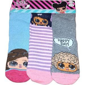 L.O.L SURPRISE! - SOKKEN - 3 PAAR SOKKEN VOOR MEIDEN - MAAT 23-26