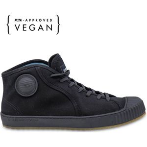 Komrads vegan sneakers - ICNS Partizan Monoblack - Schoen uit duurzaam en gerecycleerd materiaal - Zwart - Maat 40