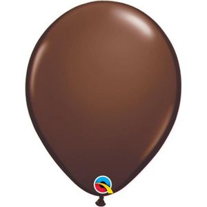 Qualatex Ballonnen Chocolate brown 13 cm 100 stuks