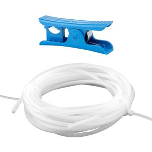 PTFE-slang met snijkop, binnendiameter 2,5 mm x buitendiameter 4 mm PTFE-slang past op direct drive extruder 3D-printer voor Bambu Lab A1/A1 mini/P1P/P1S/X1C voor Creality K1/K1 Max voor Ender 3V3