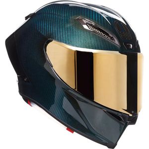 AGV Pista GP RR Helm Acqua Mono Glans blauw goud - Maat XXL