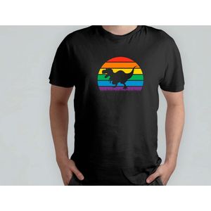 Dinosaur Lgbt Pride - T Shirt - LGBT - LGBTQ - LoveIsLove - PrideMaand - LiefdeIsLiefde - Gelijkheid