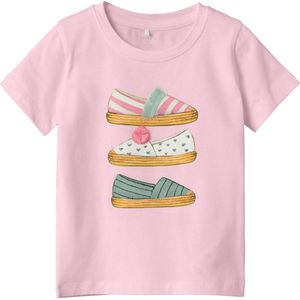 Name it t-shirt meisjes - roze - NMFfang - maat 86