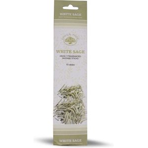 Green Tree - Wierook - Wierookstokjes - Wierooksticks - Incense sticks - Witte Salie - White Sage - 2 Pakjes