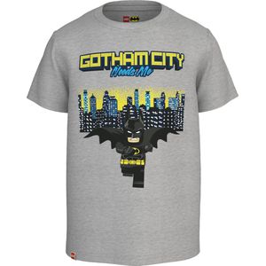 Legowear Jongens Lego Batman Shortsleeve Tshirt Gothamcity Grey Melange - 140