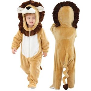 Hooded Baby Jumpsuit van Flanel voor Halloween