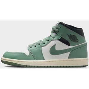 Air Jordan 1 Mid - Groen/Wit - Dames Sneaker