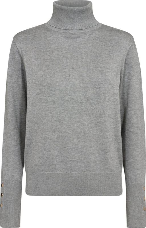 Freequent - Fqkatie - Trui - Zwart - Colkraag - Lange Mouwen