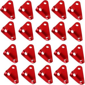 20 stuks aluminium driehoekige legering kabelspanners - Driegatspanners voor tentaccessoires, guyline koord adjuster voor wandelen en kamperen