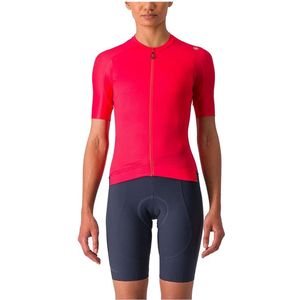 Castelli Espresso Korte Mouw Wielertrui Roze L Vrouw
