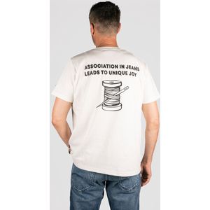 Donkerblauw - DB-07 - T-shirt - Wit - Ronde Hals - Korte Mouwen