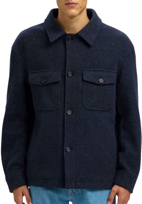 Selected - Mitch - Shacket - Katoen en Polyester - Kort