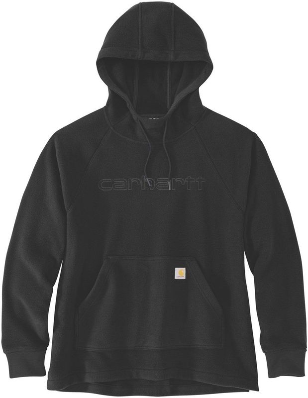 Carhartt - Fleece Hooded Sweatshirt - Oversized - Zwart - Met Capuchon