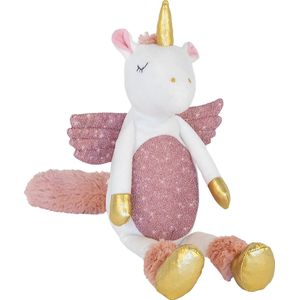 Happy Horse Magical Eenhoorn Knuffel 30cm - Wit/Roze - Baby knuffel