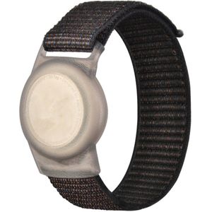 Airtag armband Polsband horloge - 17 CM - Airtag Sleutelhanger - Airtag Polsband Voor Kinderen - Airtag Armband - Airtag Apple - Klittenband - Airtag Houder - Airtag Hoesje - zwart