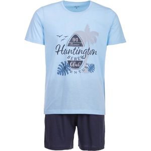 Heren Katoenen Pyjama Shorty Set 2-delig M-5XL