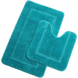 JGS ® Comfortabele en Absorberende Badmatset met Antislip Functie voor Veiligheid