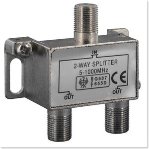 Q-link coax f-splitter 2-weg