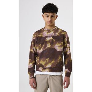 GARCIA - Print Sweater - Bruin - Lange Mouw