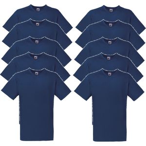 Fruit of the Loom T-shirt Kinderen maat 104 (3-4) 100% Katoen 5 stuks (Blauw)