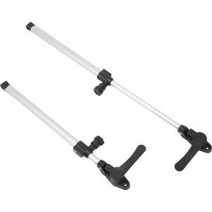 Telescopische aluminium raamsteunstang 310-435 mm - automatische springfunctie - caravan, aanhanger .