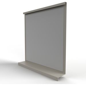 Spiegel Muranos-sMediums-sLicht Grijss-sWandspiegels-sMetaals-sStrak Designs-sModerns-s63 x 11 x 60 cm