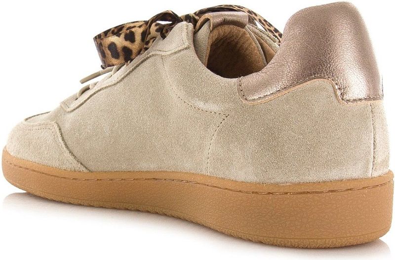 DWRS - POONA - Sneakers - Beige - Leren Voering - Uitneembaar Voetbed