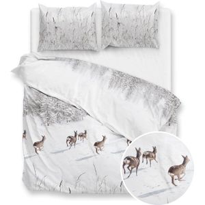 Dekbedovertrek Zohome Snowy Flanel - White