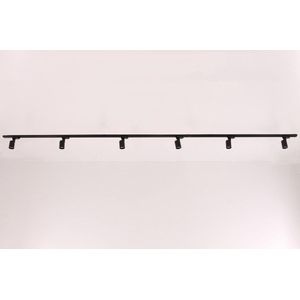 Railverlichting - 4 meter zwart met 6 spots - complete set - SMART geschikt