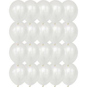 Premium Kwaliteit Latex Ballonnen, Wit, 20 stuks, 12 inch (30cm) , Verjaardag, Happy Birthday, Feest, Party, Wedding, Decoratie, Versiering, Miracle Shop