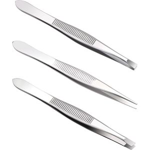 Jhubers Goods - Professionele wenkbrauwpincet set voor gezichtsverzorging met medische kwaliteit