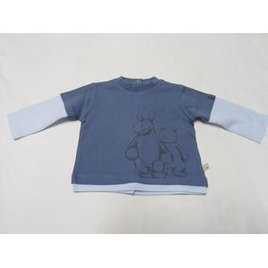 noukie's , jongens , t-shirt lange mouw , blauw , paco  9 maand 74