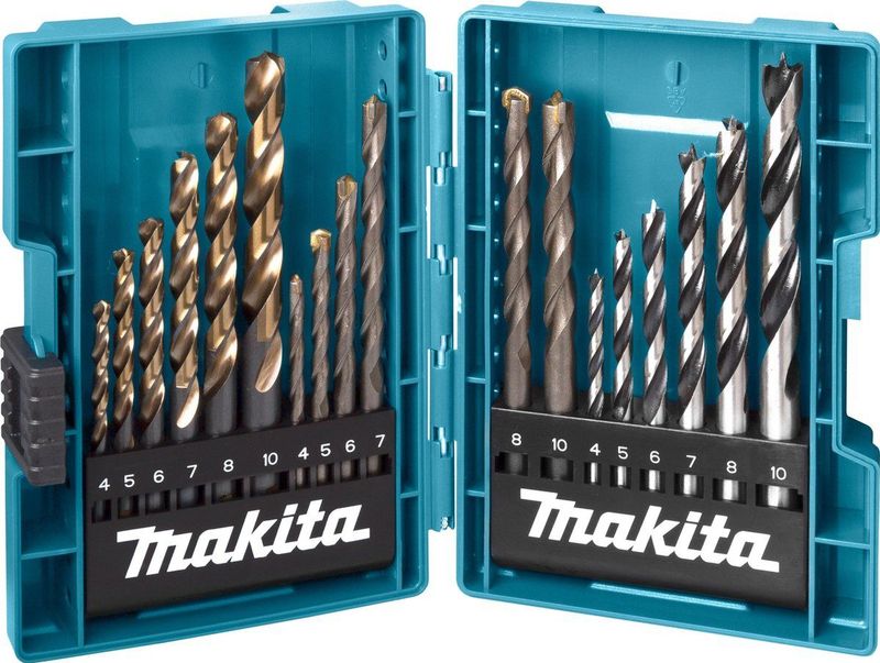 Makita B-49432 Universeel Boor Assortiment - Metaal-/Hout-/Steenboorset - Ø 4 - 10 mm - 18 Boren