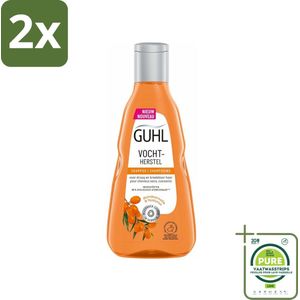 Guhl - Shampoo - Vochtherstel - 250 ml - Voordeelverpakking - 2 stuks - Droog haar - Hydratatie shampoo