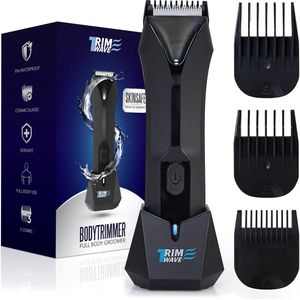 TrimWave - Private Bodygroomer - Oplaadbaar - Inclusief 3 Opzetkammen - Waterbestendig